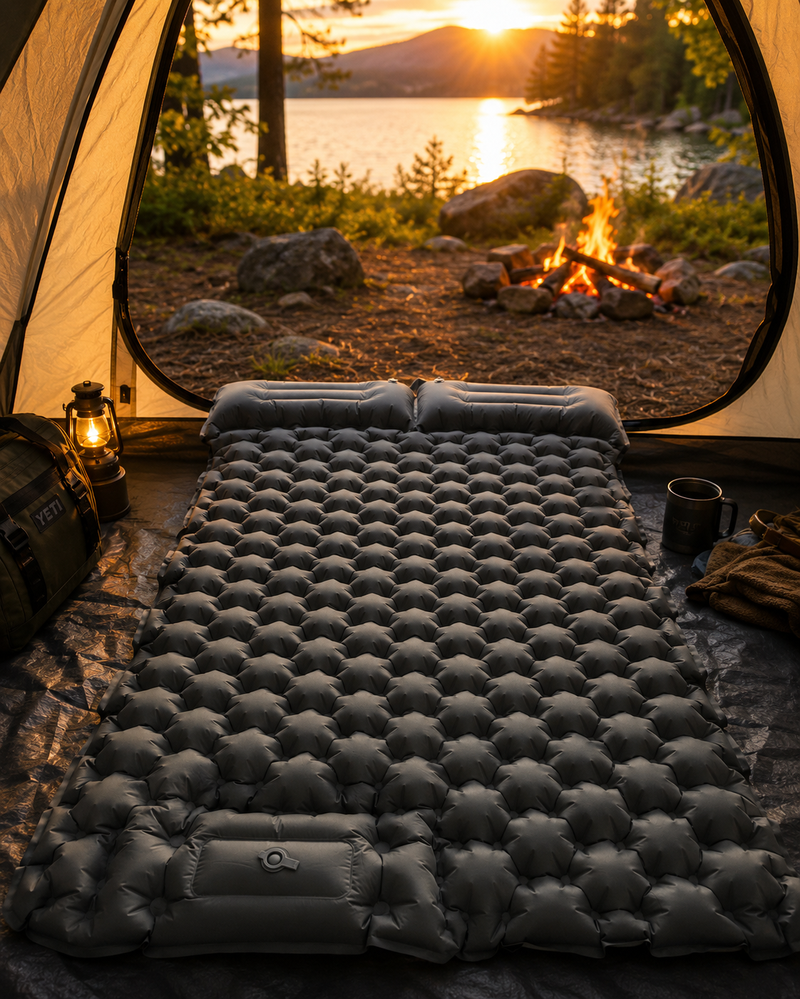 Inflatable Double Camping Mattress