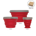 Outdoor Camping Cookware Set with Collapsible Kettle