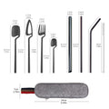 Portable Stainless Steel Camping Cutlery Set