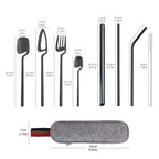Portable Stainless Steel Camping Cutlery Set