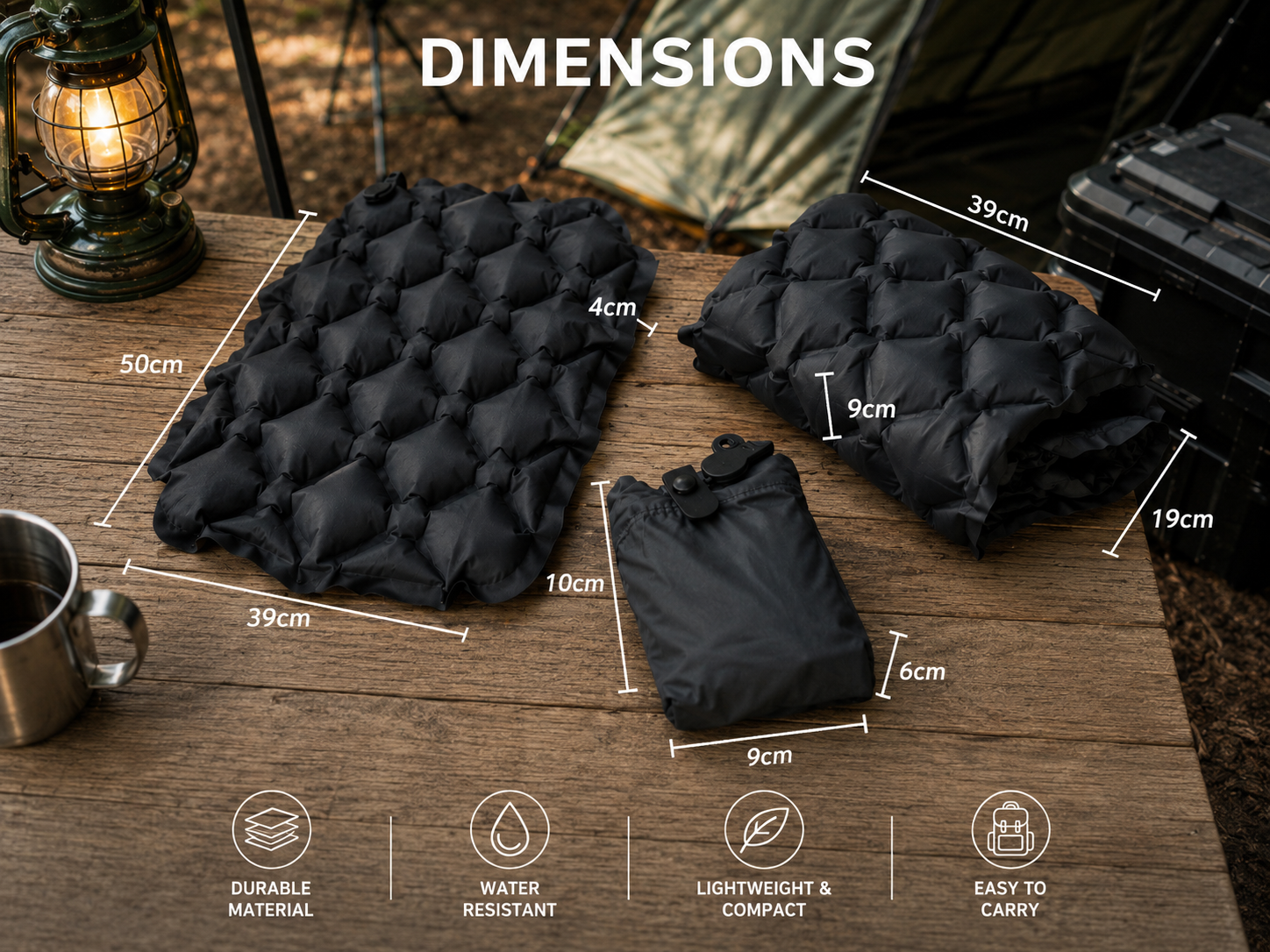 Inflatable Camping Travel Pillow