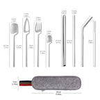 Portable Stainless Steel Camping Cutlery Set