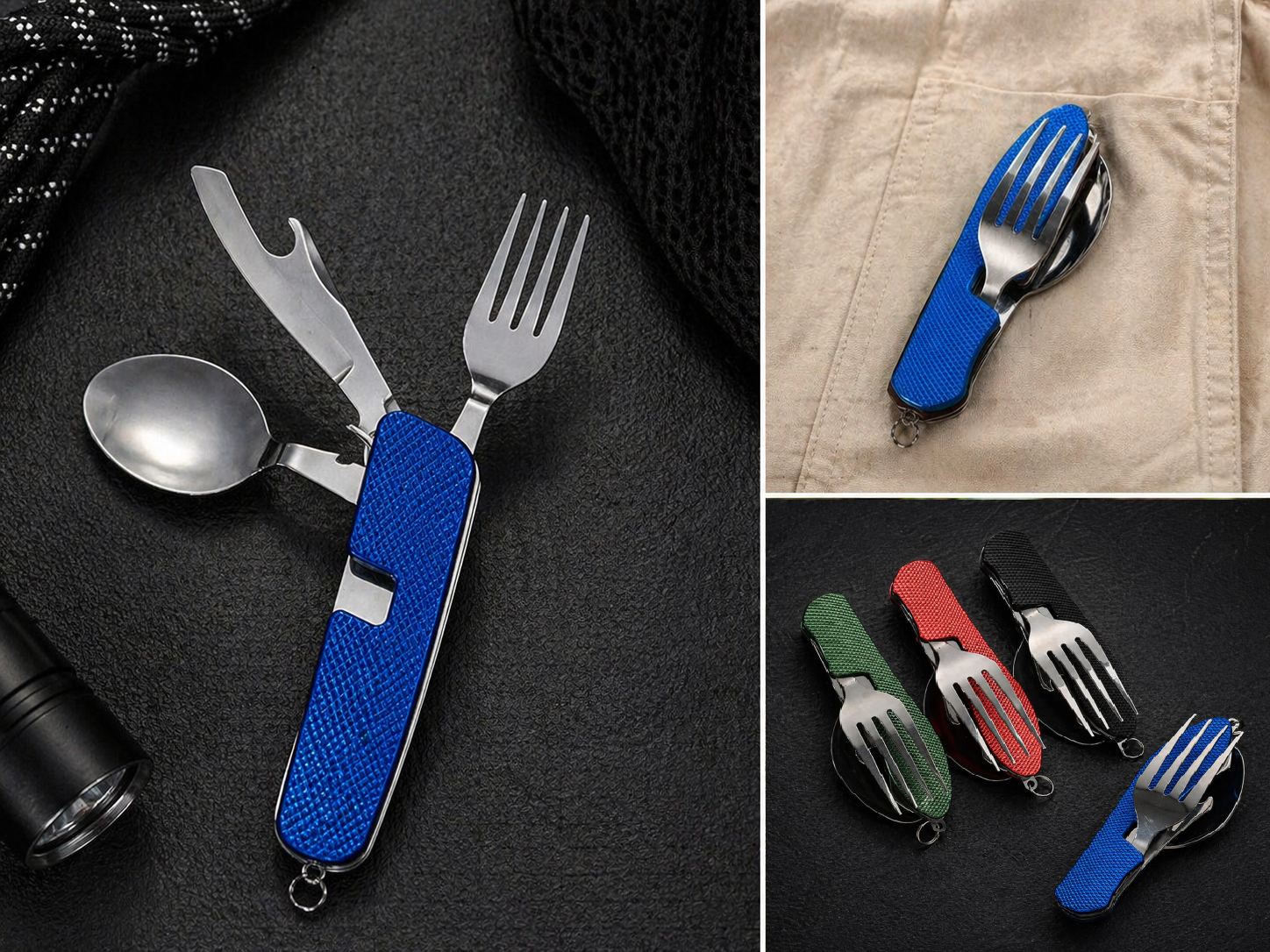 Foldable Camping Cutlery Set