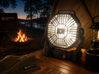 Portable Camping Fan and Lantern with Power Bank and Light