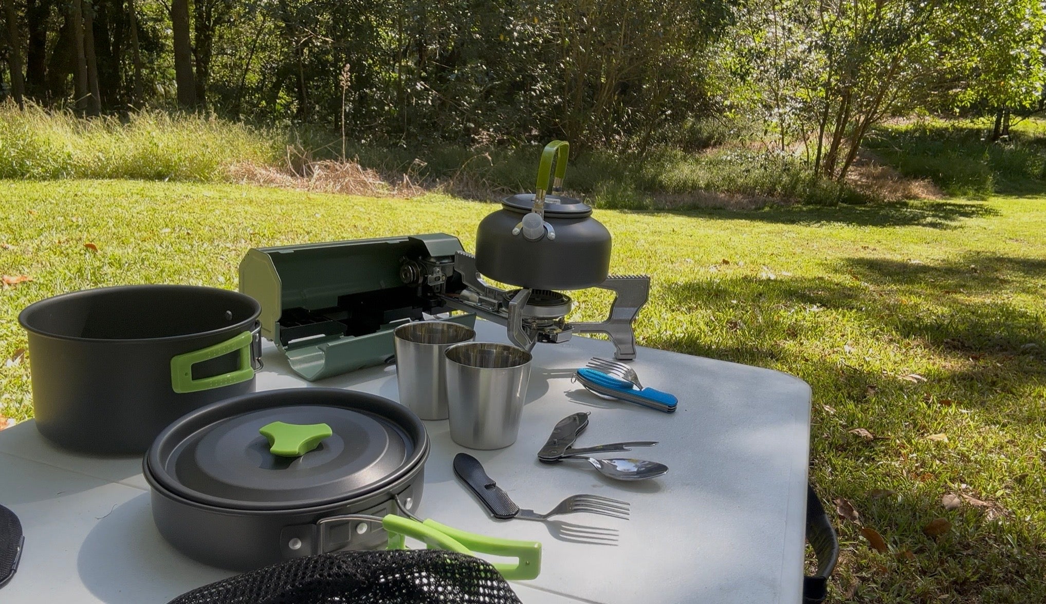 Steel Camping Cookware Set