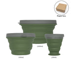 Outdoor Camping Cookware Set with Collapsible Kettle