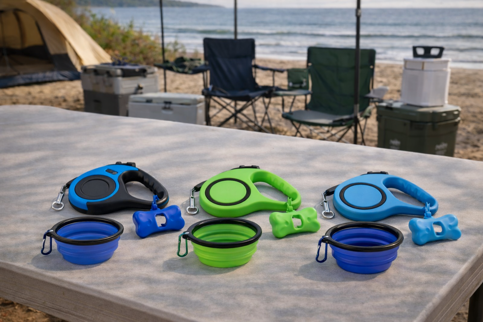 Dog Travel Combo - Lead and Bowl