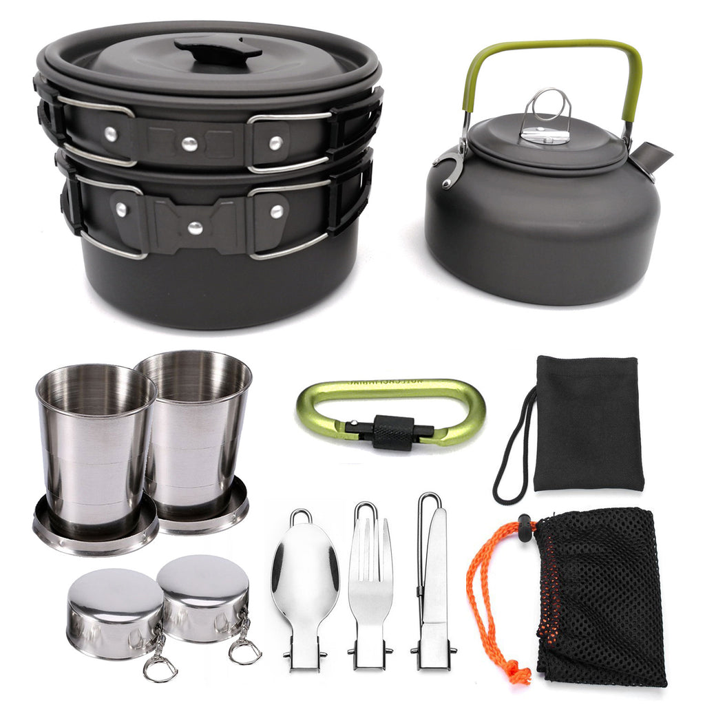 Steel Camping Cookware Set